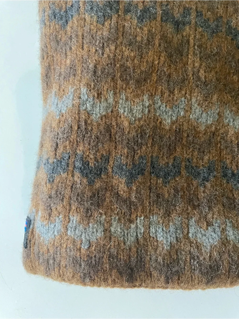 Patagonia Men's Brown Fair Isle Fleece Lined Neck Warmer